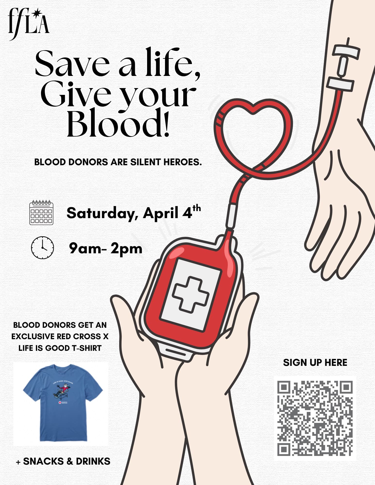 Blood drive poster